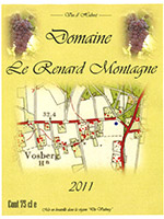 Etiket Domaine Le Renard Montagne
